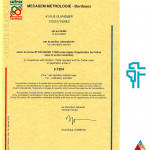Certificat accréditation NF EN ISO/IEC 17025, n°2-7204