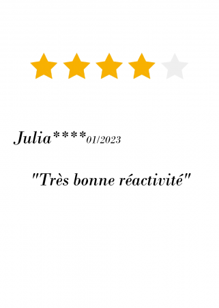 Très bonne réactivité