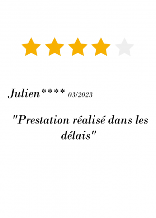 Prestation réalisé dans les délais