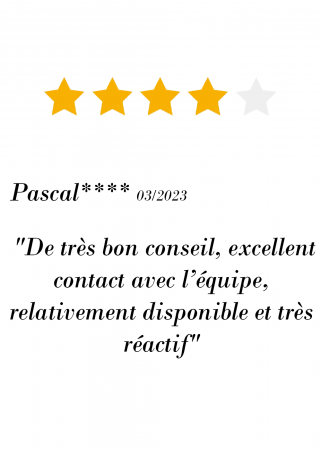 De très bon conseil, excellent contact avec l'équipe, relativement disponible et très réactif